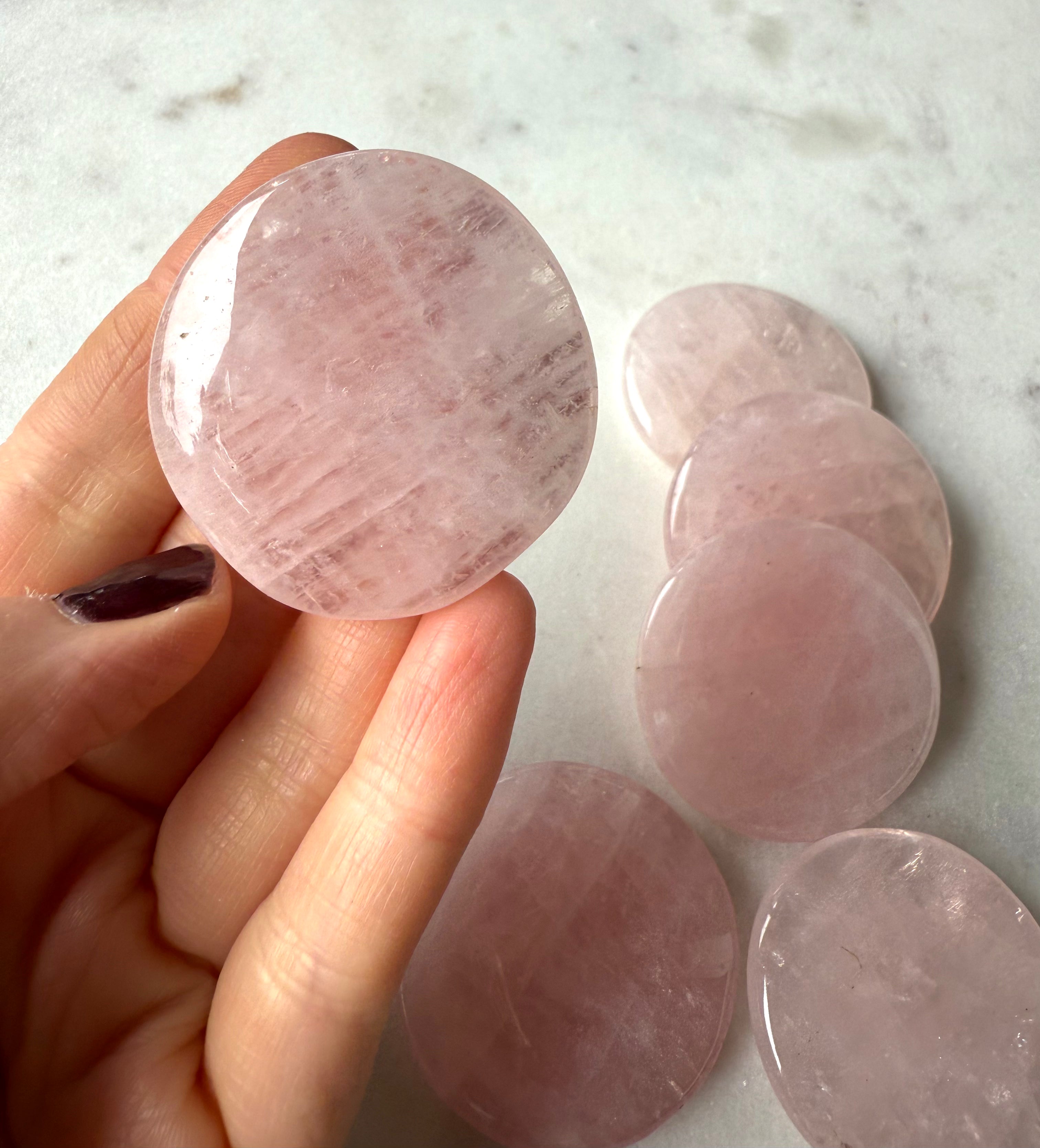 Rose Quartz Worry Stone