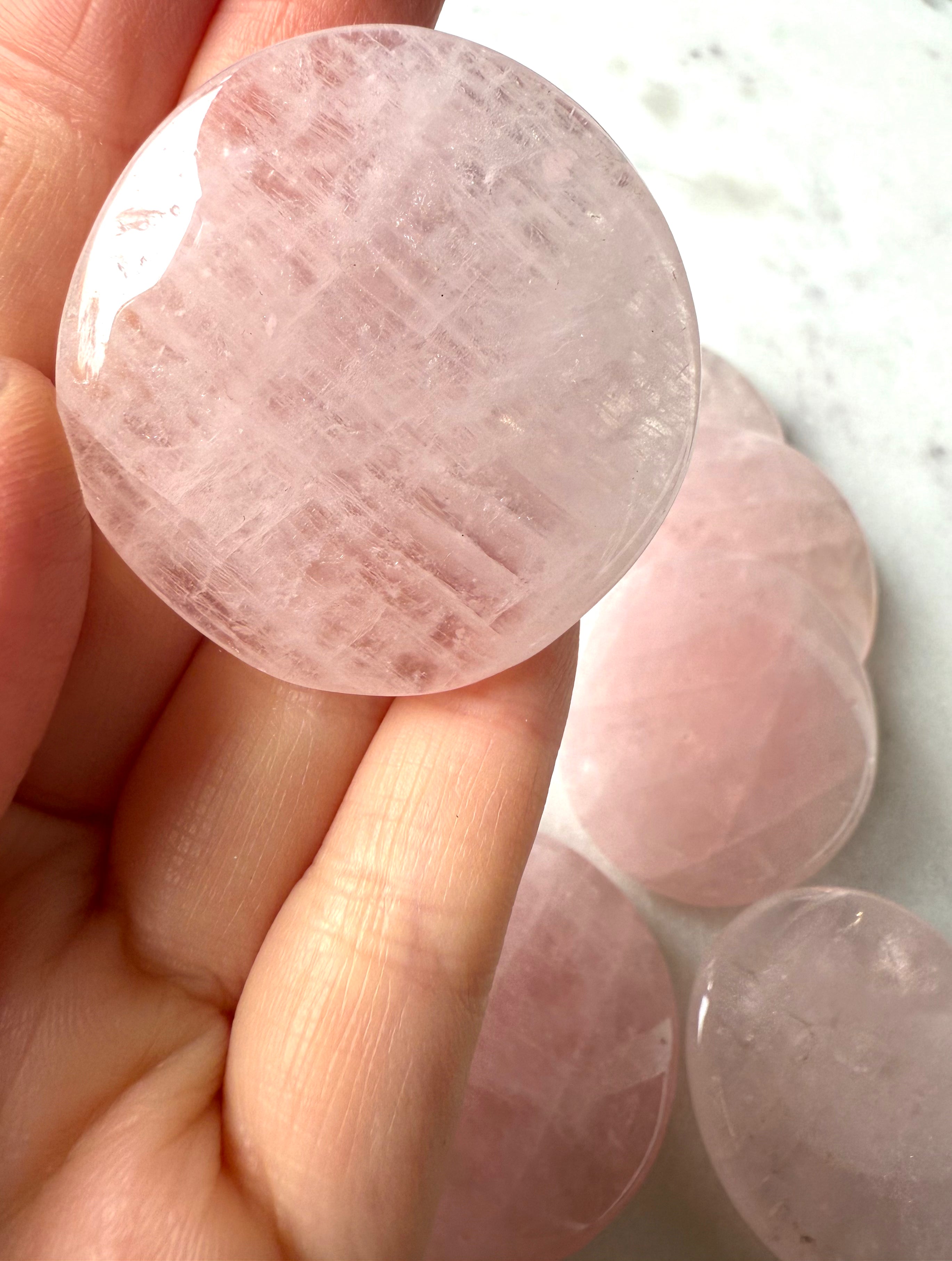 Rose Quartz Worry Stone
